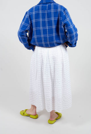 Gathered Skirt in White