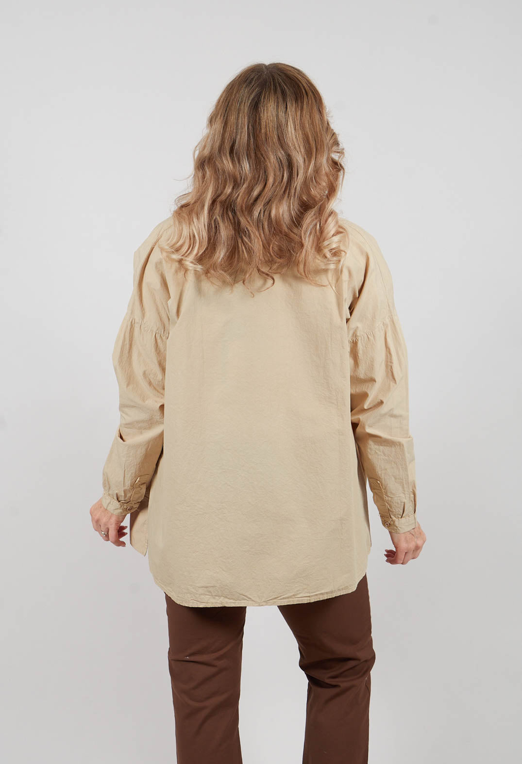Grandad Collar Shirt in Juta