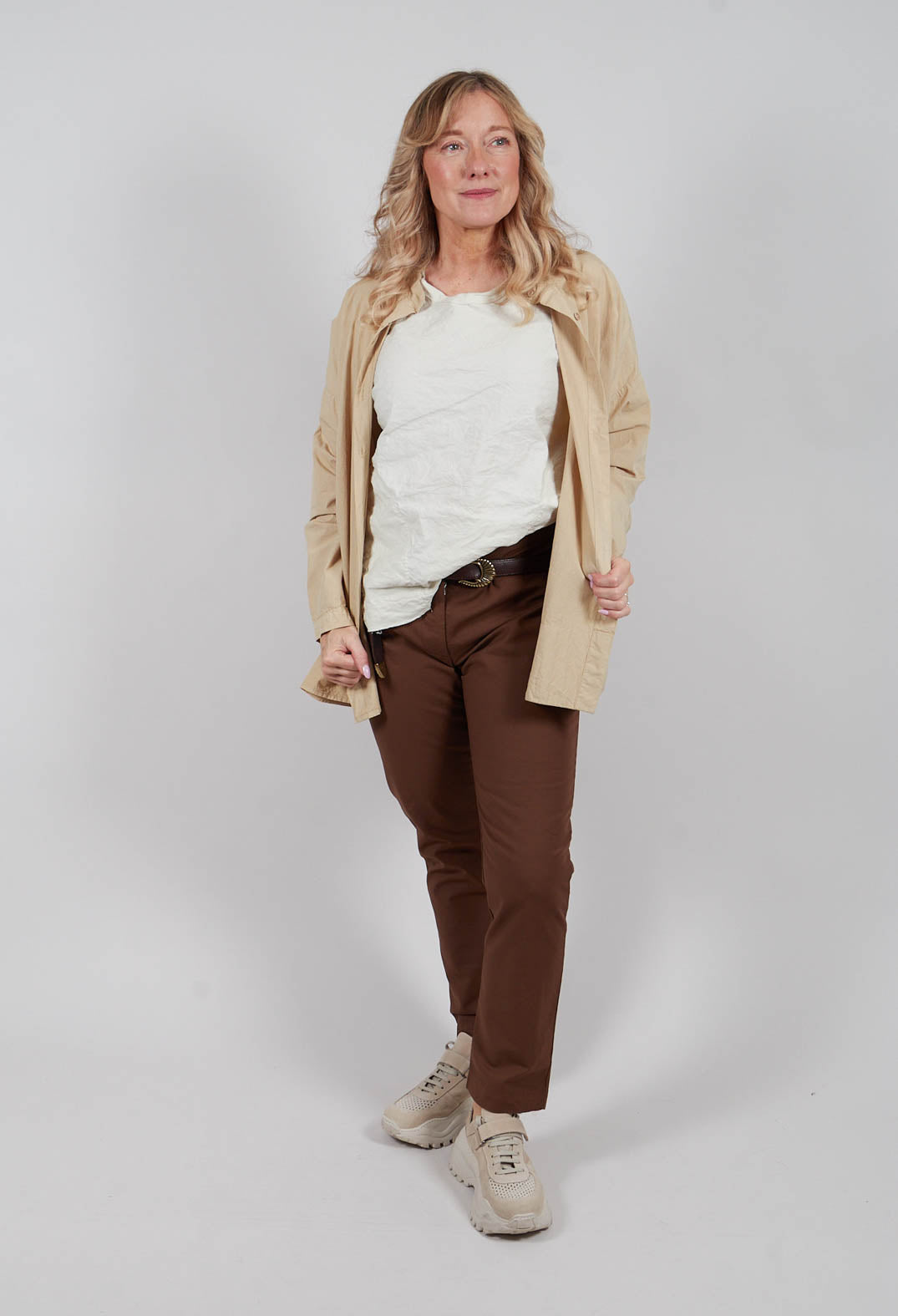 Grandad Collar Shirt in Juta