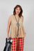 Peplum Vest Top in Juta
