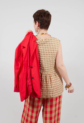 Peplum Vest Top in Juta
