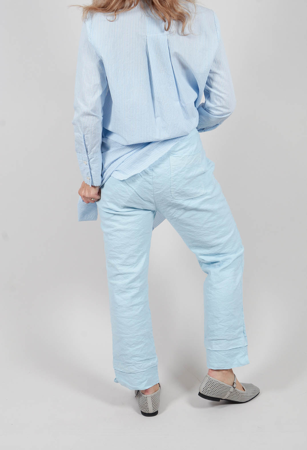 Straight Leg Trouser in Cielo