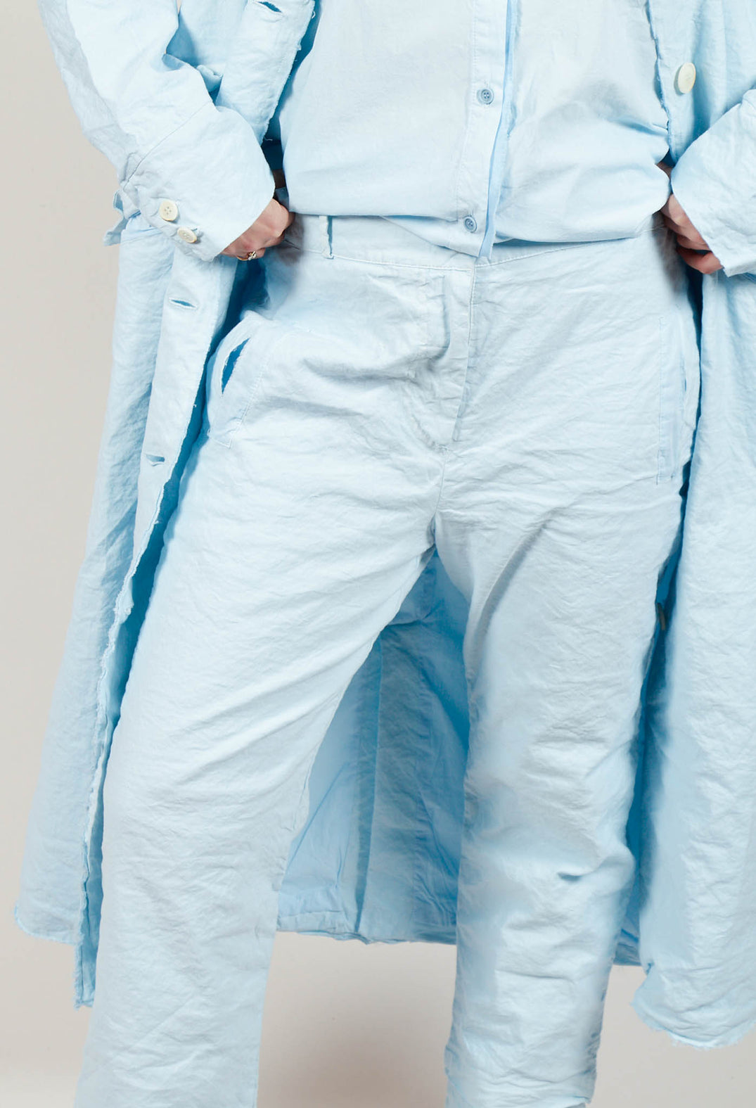 Straight Leg Trouser in Cielo