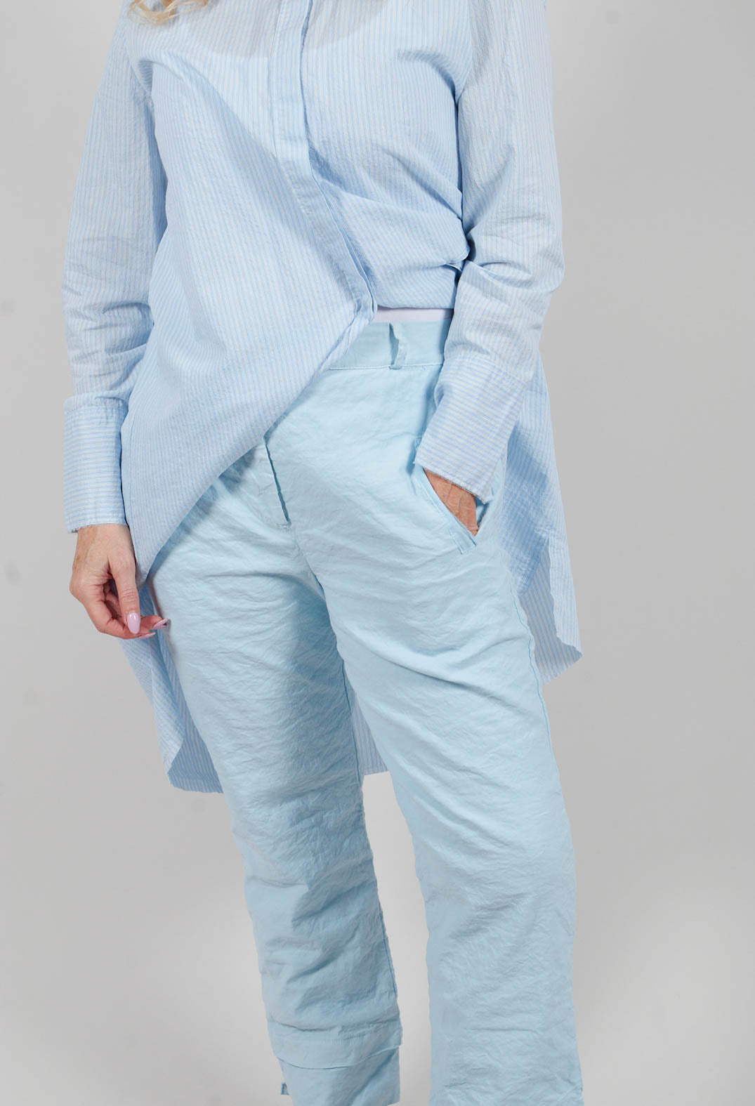 Straight Leg Trouser in Cielo