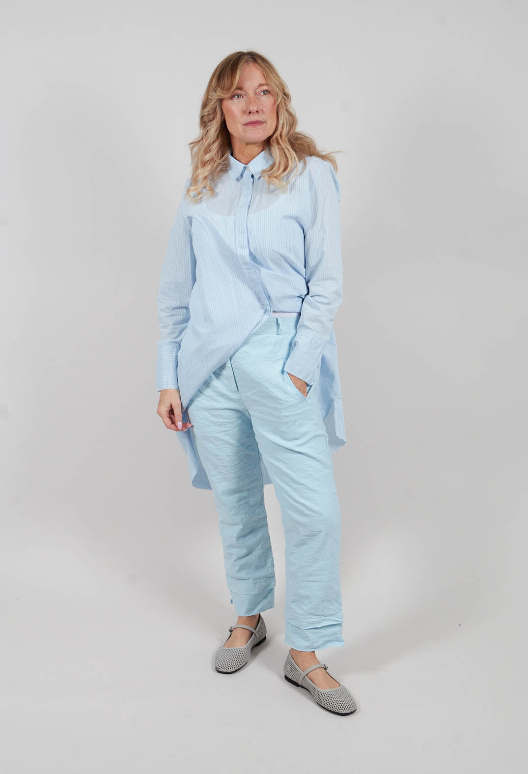 Straight Leg Trouser in Cielo