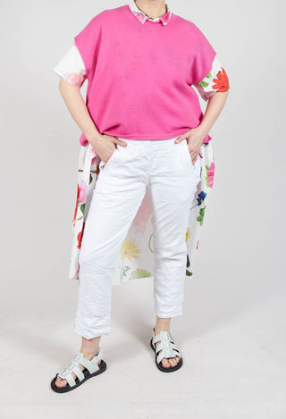 Straight Leg Trouser in White