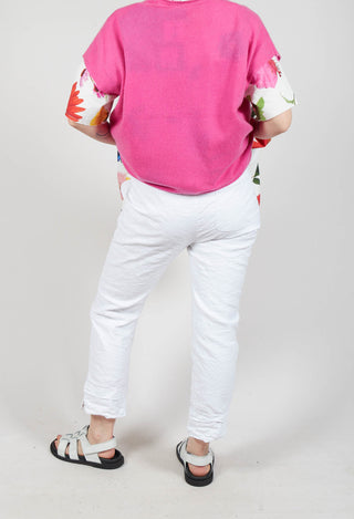 Straight Leg Trouser in White