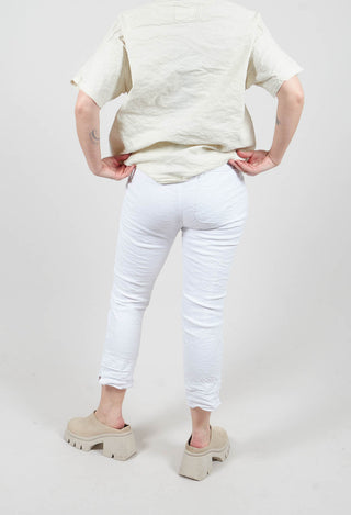 Straight Leg Trouser in White