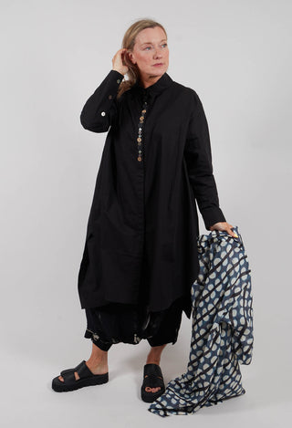 Shirt Dress in Black