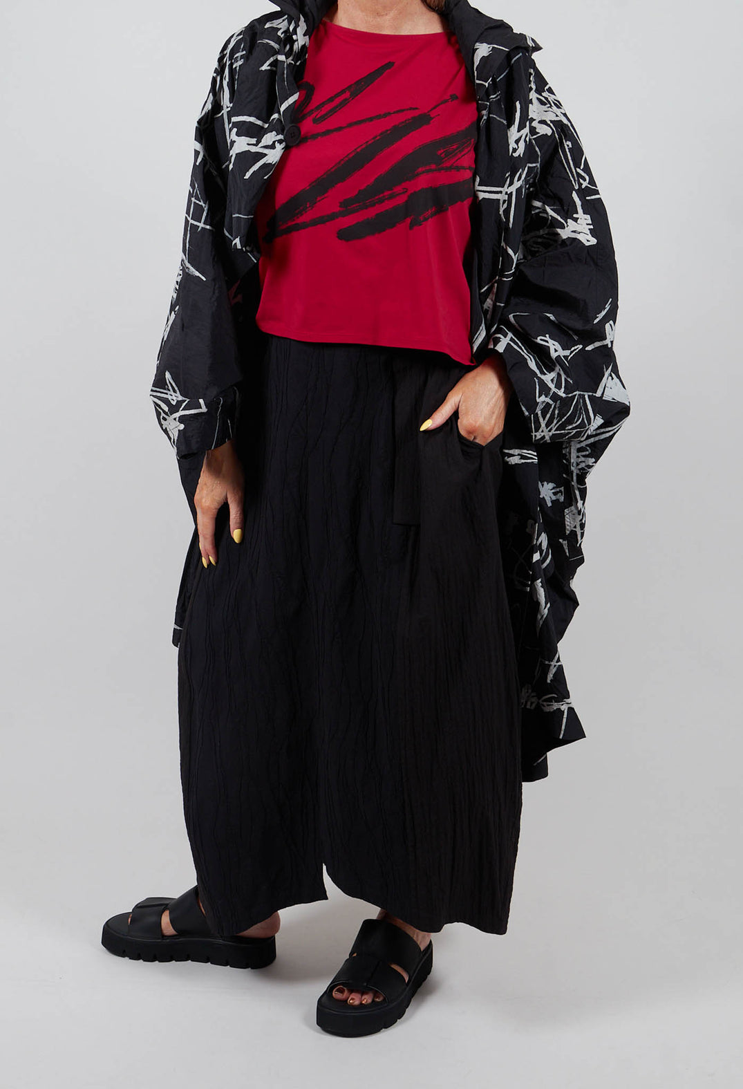 Ankle Length Skirt in Black