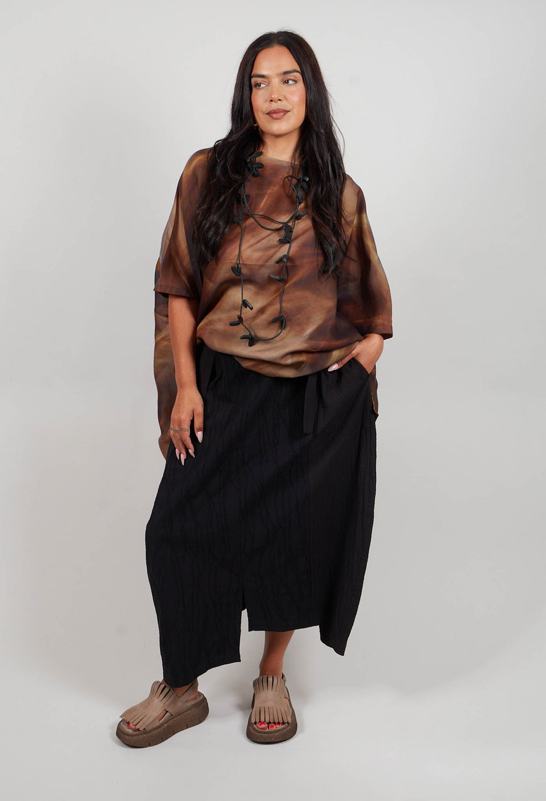 Ankle Length Skirt in Black