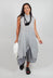 Longline Sleeveless Shirt in White Check