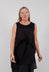 Sleeveless Tunic Dress in Black