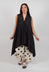 Sleeveless Longline Top in Black
