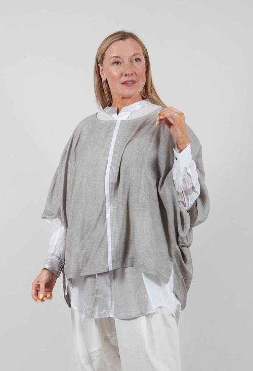 Loose Fit Tunic Top in Beige
