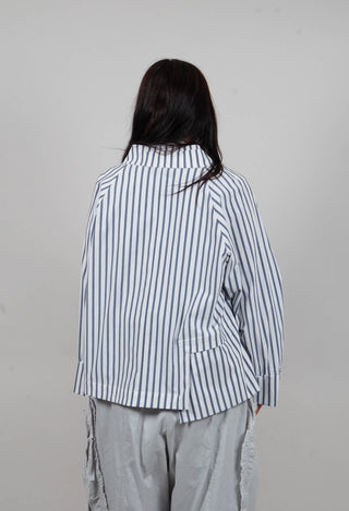 Lightweight Striped Jacket in White