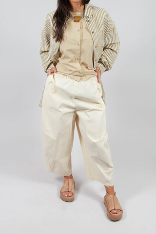 Easy Crinkle Trousers in Sasso