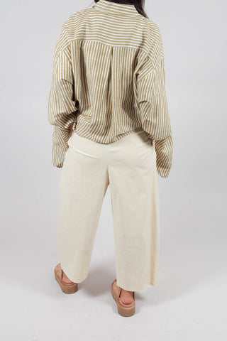 Easy Crinkle Trousers in Sasso