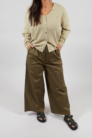 Wide Leg Trousers in Ficus