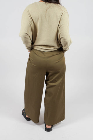 Wide Leg Trousers in Ficus