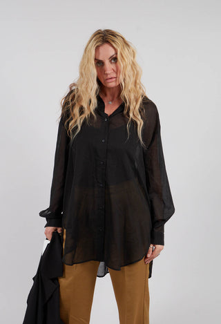 Over Shirt in Nero