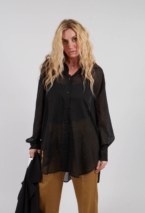Over Shirt in Nero