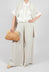 Wide Leg Linen Trousers in Naturale