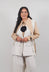 Strings Linen Waistcoat in Naturale
