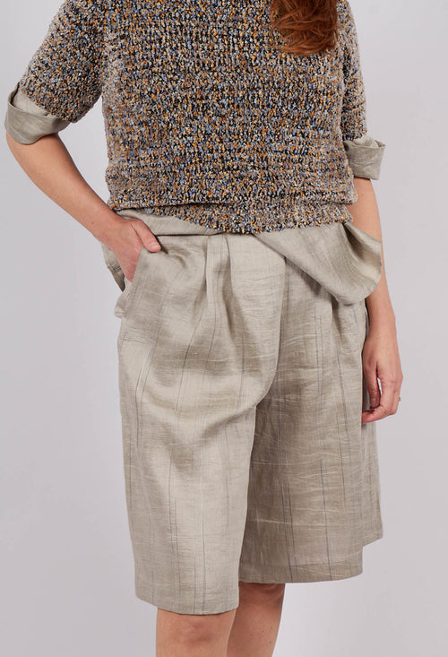 Knee Length Shorts in Naturale