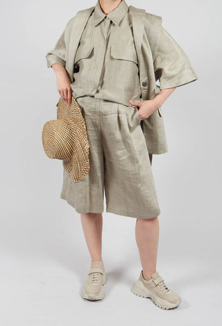 Knee Length Shorts in Naturale
