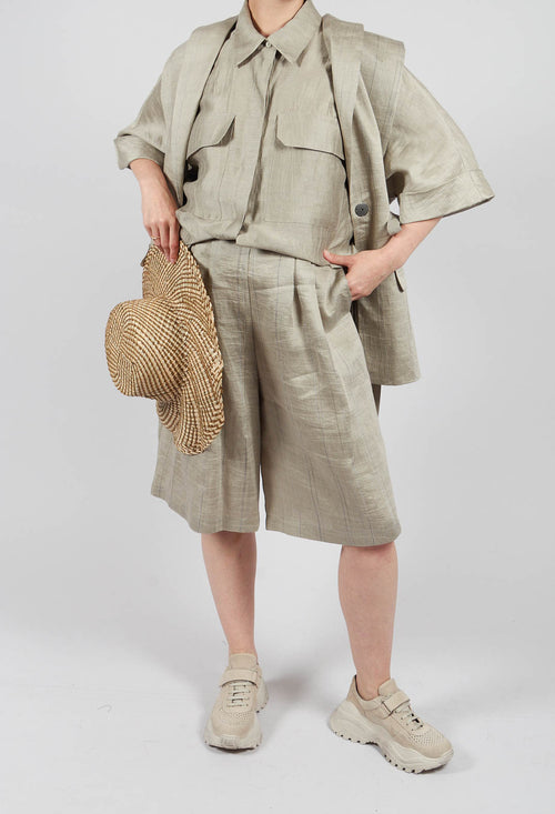 Knee Length Shorts in Naturale