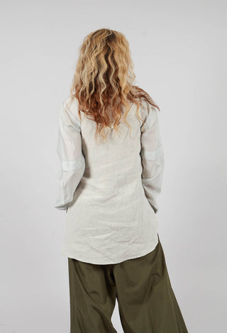 Strappy Linen Vest Top in Naturale