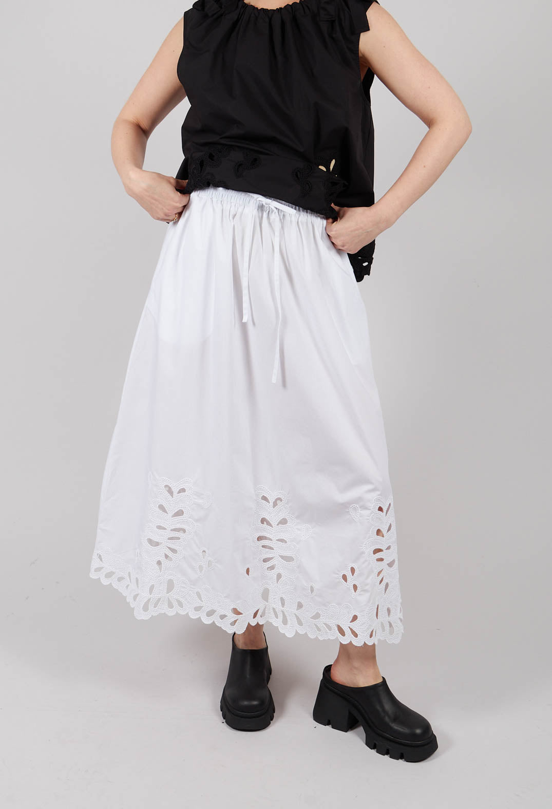Maxi Skirt in Off White
