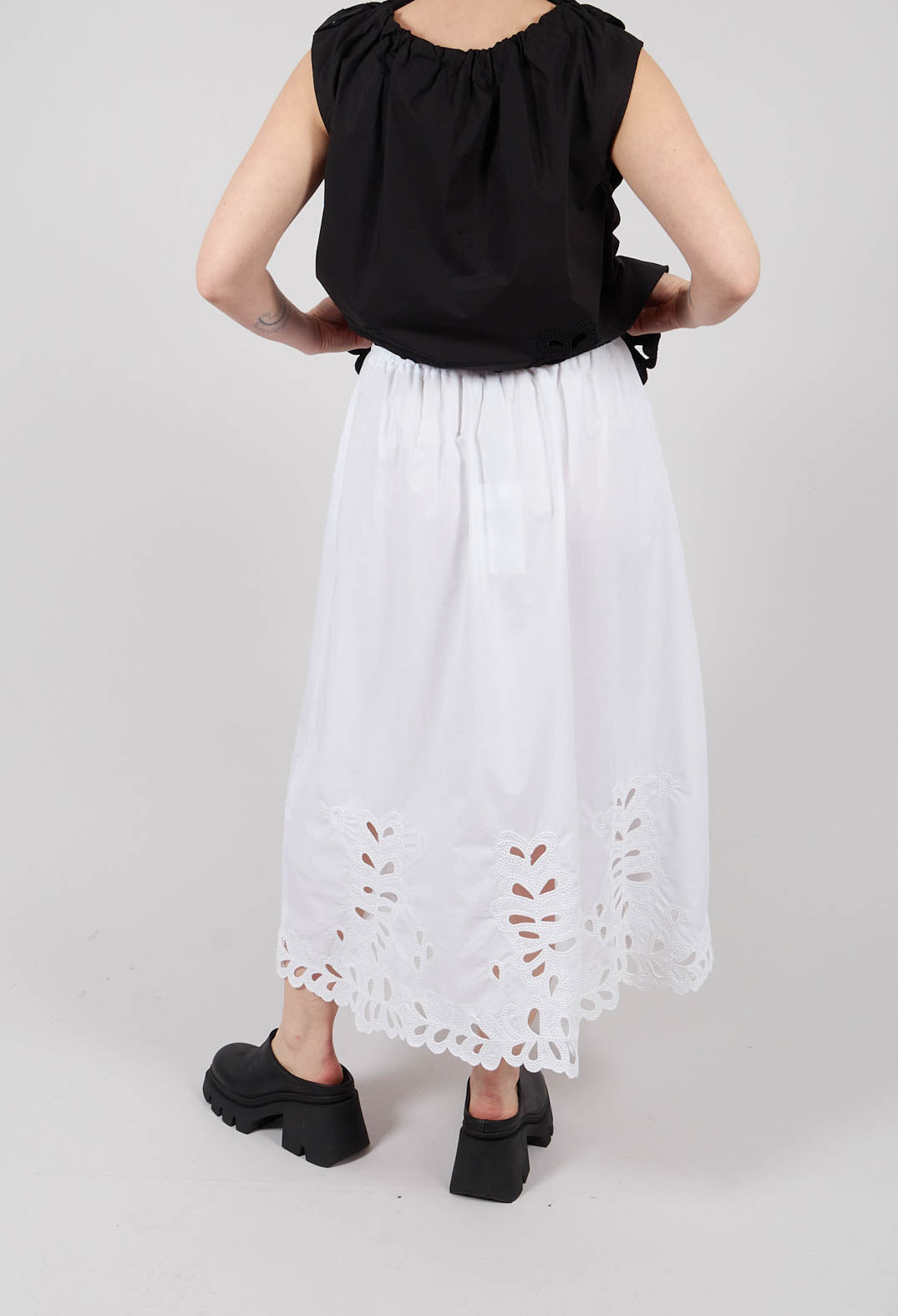 Maxi Skirt in Off White