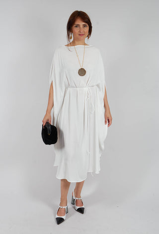 Drop Shoulder Dress in Latte