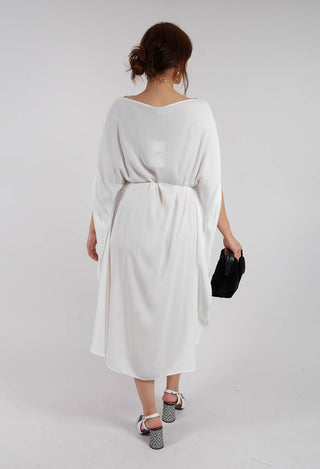 Drop Shoulder Dress in Latte