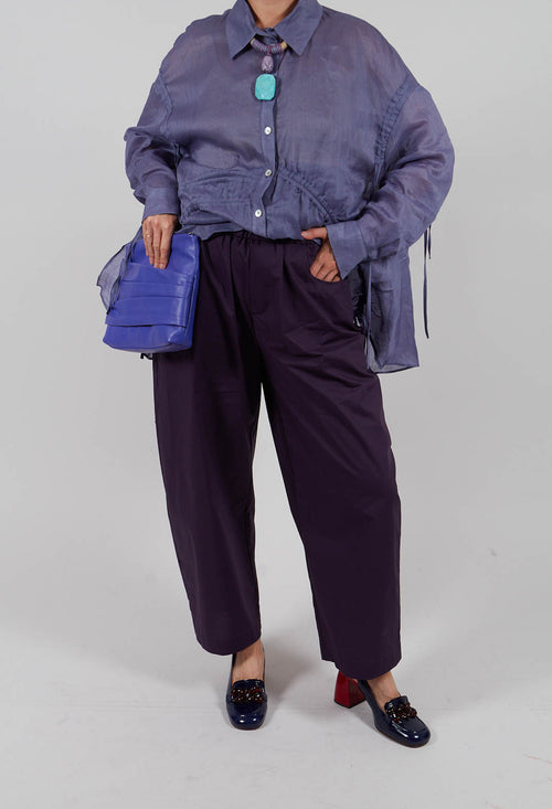 Wide Leg Trouser in Mauve