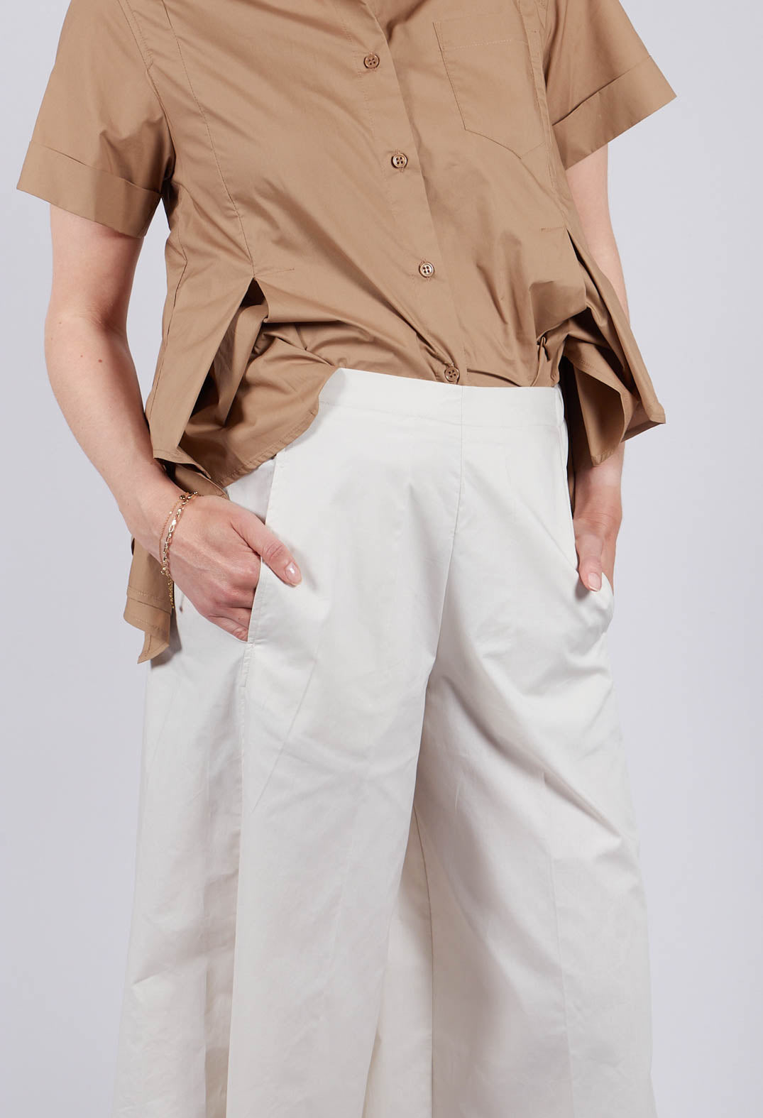Palazzo Pants in Oyster