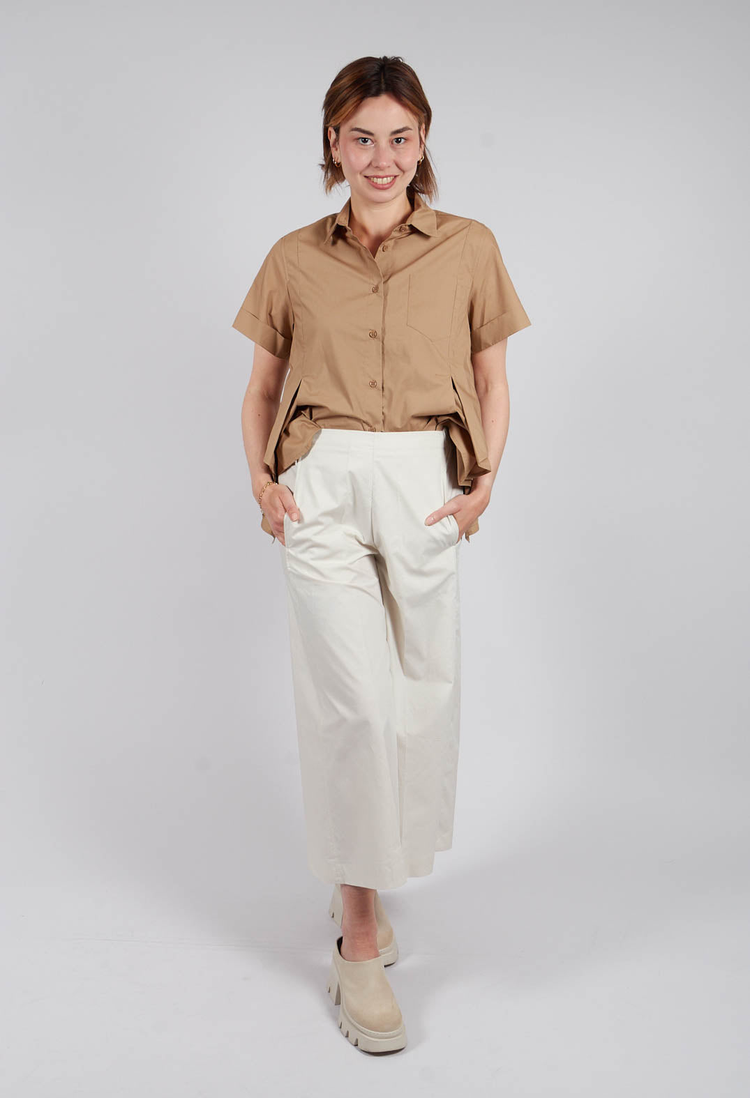 Palazzo Pants in Oyster
