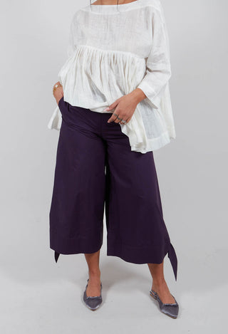 Tie Bottom Trouser in Mauve