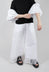 Fringed Trouser in Off White