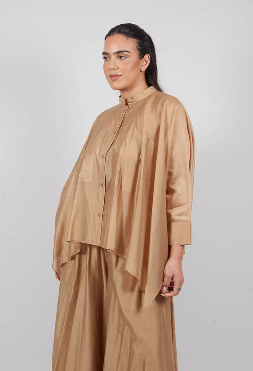 Batwing Blouse in Camel