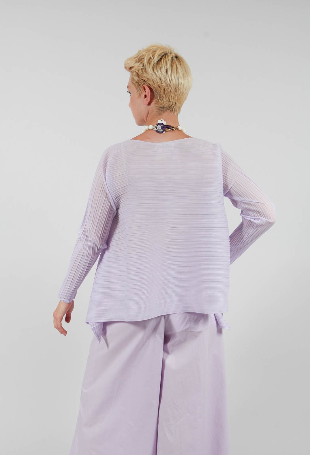 Long Sleeve Jacket in Light Lilac