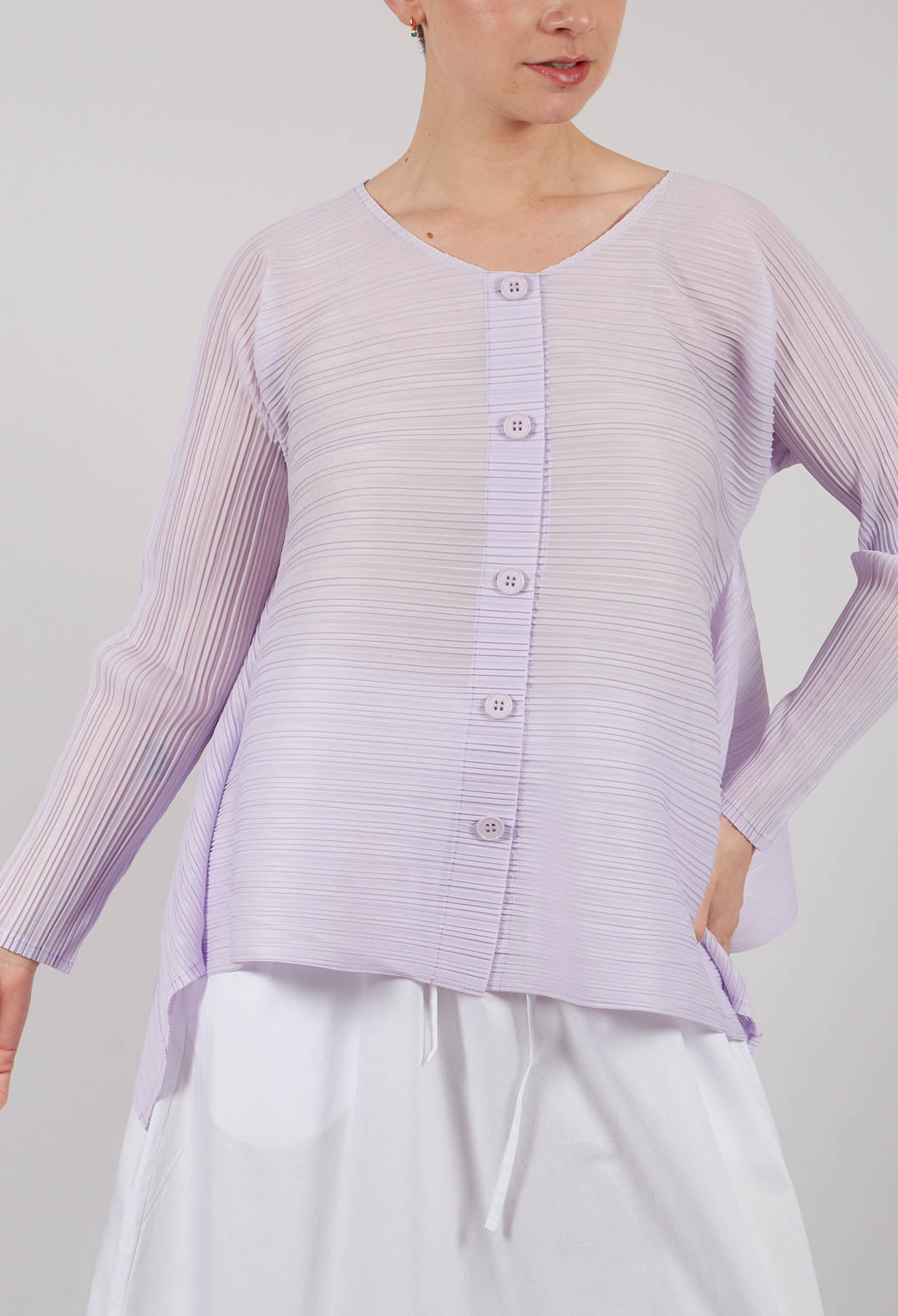 Long Sleeve Jacket in Light Lilac