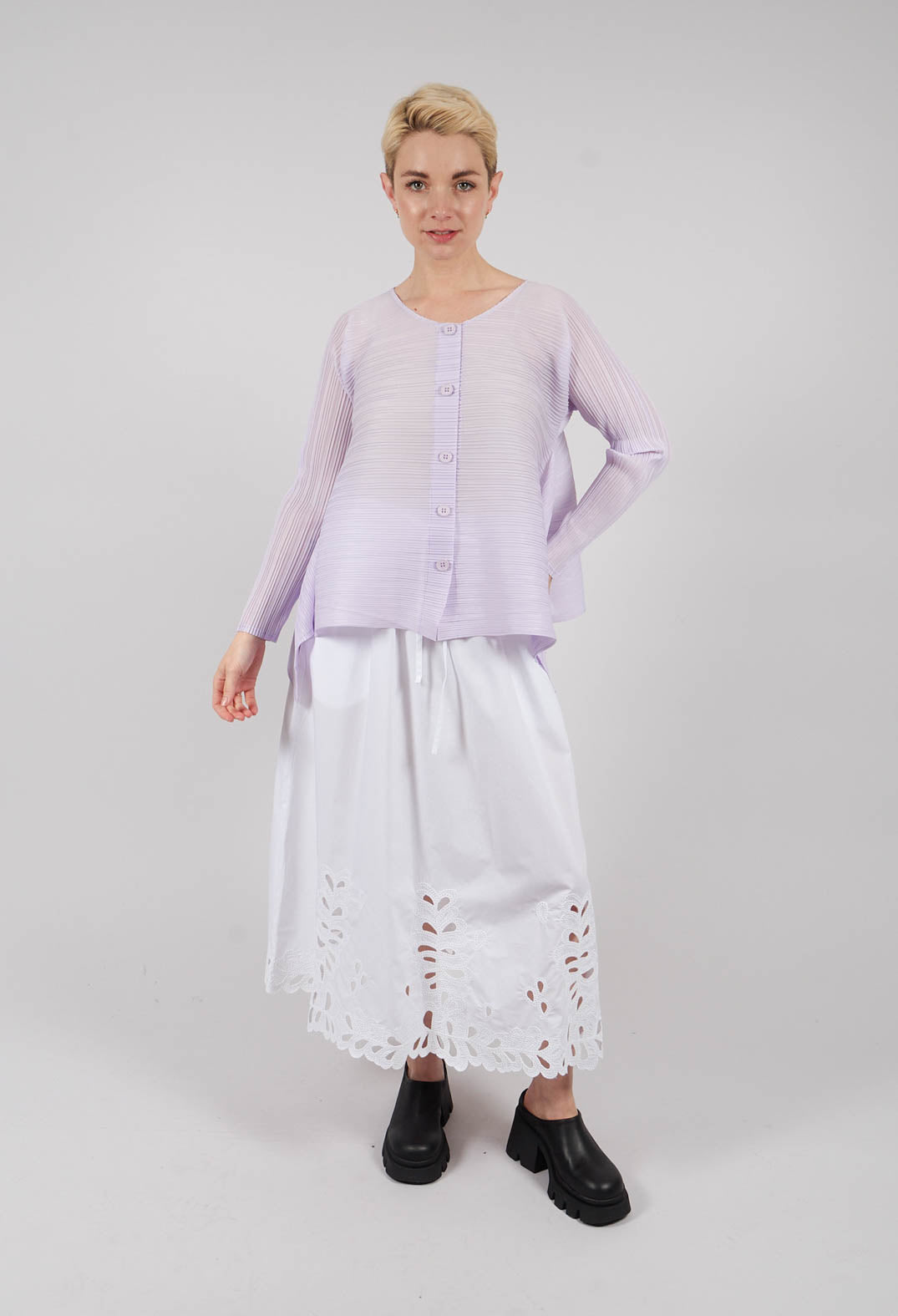 Long Sleeve Jacket in Light Lilac
