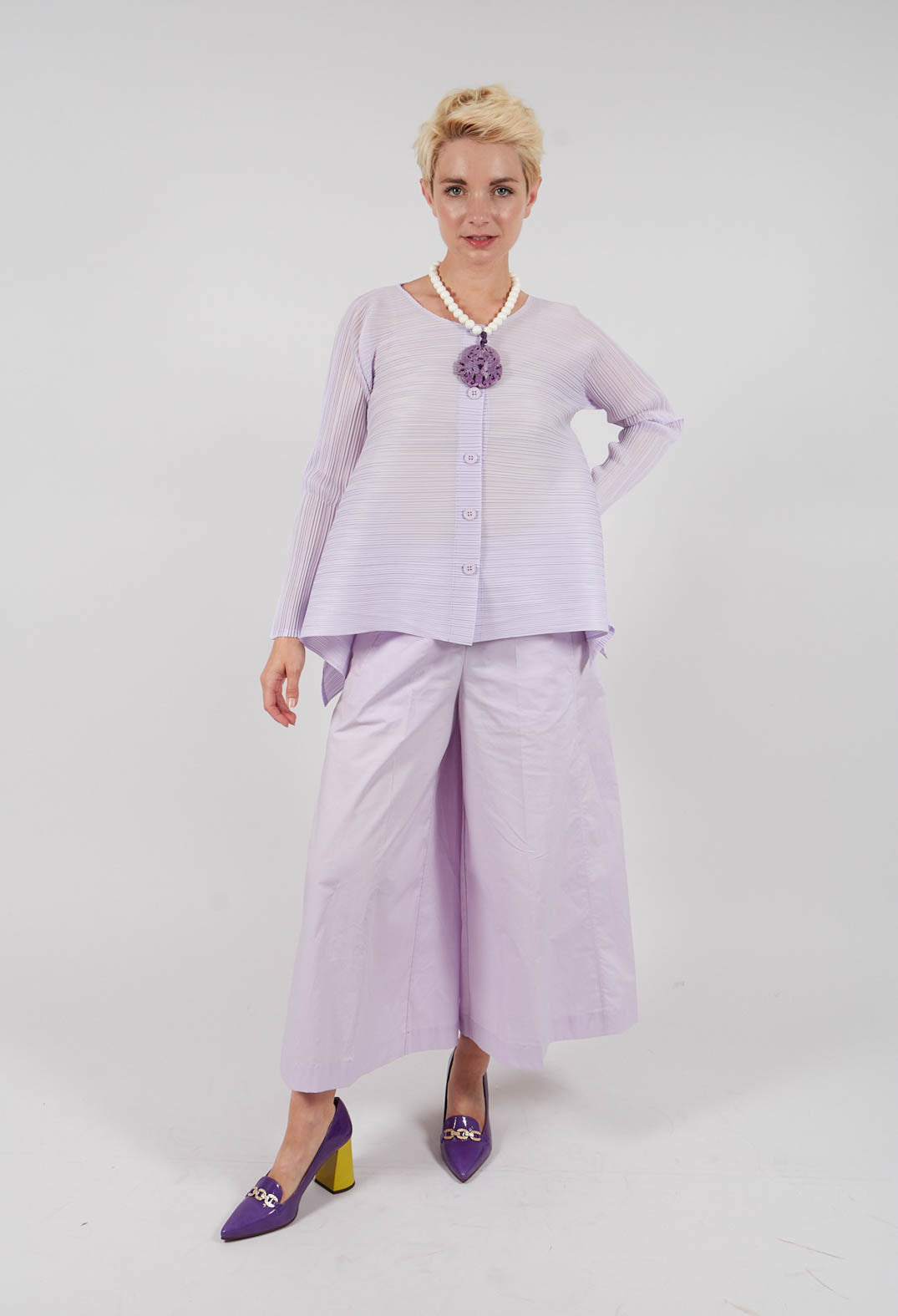 Long Sleeve Jacket in Light Lilac