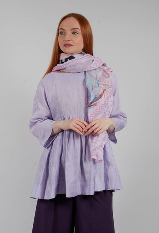 Long Sleeve Smock in Lilac