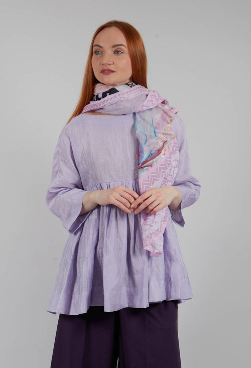 Long Sleeve Smock in Lilac