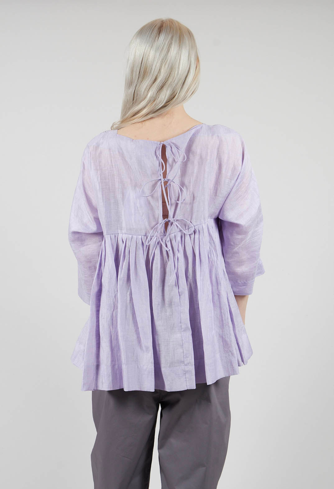 Long Sleeve Smock in Lilac
