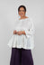 Long Sleeve Smock in Off White